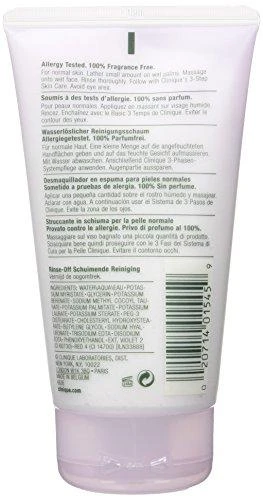 Clinique Rinse Off Foaming Valiklis veido prausiklis, 150 ml