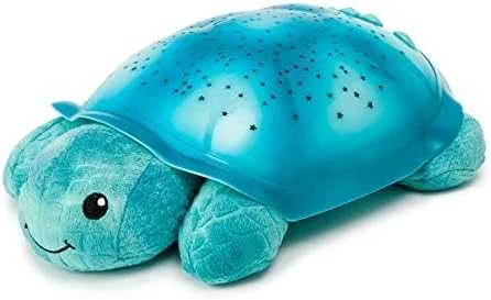 Cloud B Twinkling Twilight Turtle grojantis ir šviečiantis migdukas, mėlynos spalvos