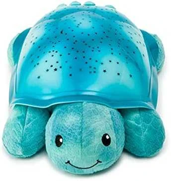 Cloud B Twinkling Twilight Turtle grojantis ir šviečiantis migdukas, mėlynos spalvos