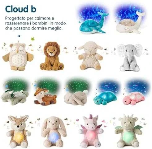Cloud B migdukas projektorius su garsais Tranquil Turtle, žalios spalvos