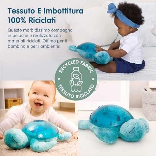 Cloud B migdukas projektorius su garsais Tranquil Turtle, mėlynos spalvos