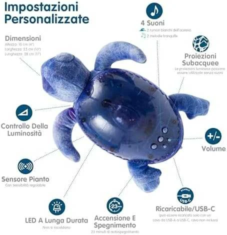 Cloud B Tranquil Turtle violetinė