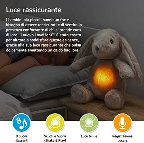 Cloud B muzikinis šviečiantis migdukas Billy Bunny
