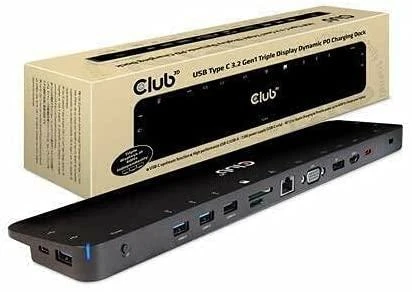 Club 3D USB-C dokas su pakuote