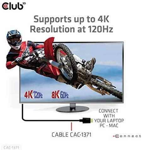 Club 3D Ultra High Speed HDMI kabelis 10K120Hz 48Gbps - 1m