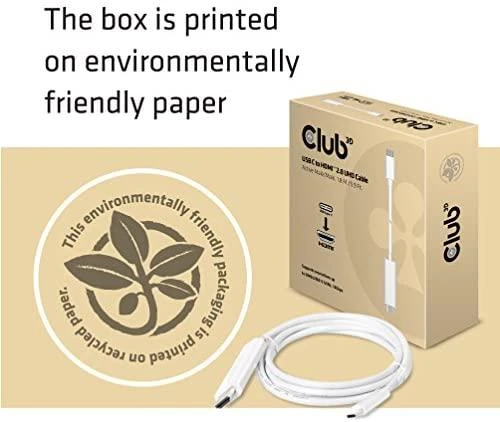 Club 3D CLUB3D USB C į HDMI™ 2.0 UHD laidas, aktyvus, 1,8 m / 5,9 pėd.