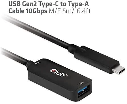 Goobay Club 3D Club3D Kabelis USB-C į USB-A, 10Gbps, 5m, M/F