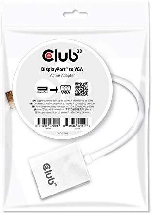 CLUB 3D Displayport prie VGA Active Adapte