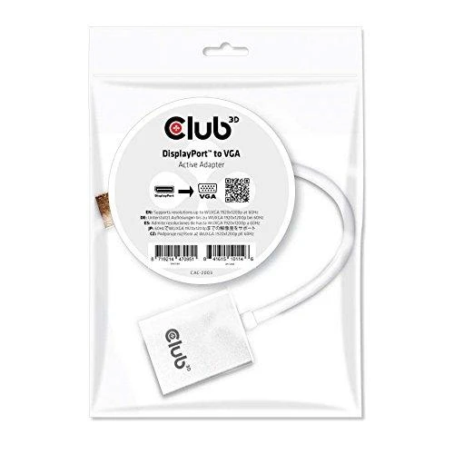 CLUB 3D Displayport prie VGA Active Adapte