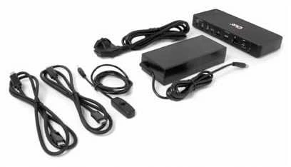 Club 3D Club3D KVM jungiklis 4K60Hz 2x USB-C> HDMI/DP/3xUSB/2xUSB-C/LAN mažmeninė prekyba