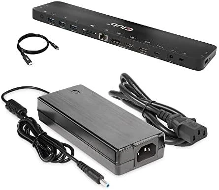 Club 3D USB Gen1 Type-C Triple Ekranas DP Alt Mode PD Docking Station 120W