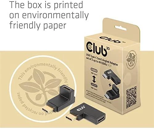 Adapteris USB Club 3D USB-C – USB-C Juodas (CAC-1528)