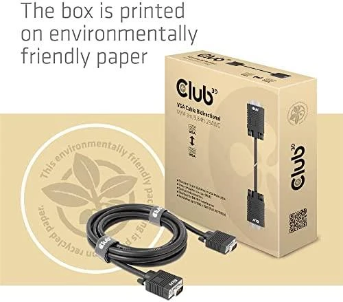 Club 3D D-Sub (VGA) - D-Sub (VGA) kabelis 3 m juodas (500715)