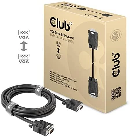 Club 3D VGA kabelis su pakuote