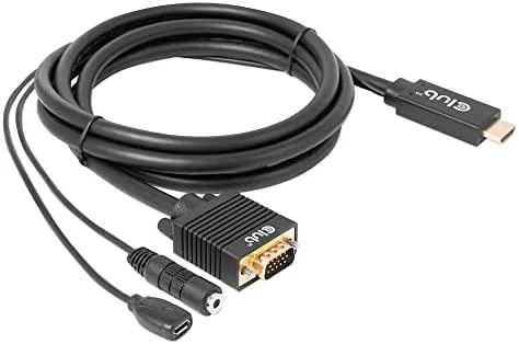 Kabelis Club 3D HDMI - D-Sub (VGA) 2m juoda (CAC-1712)