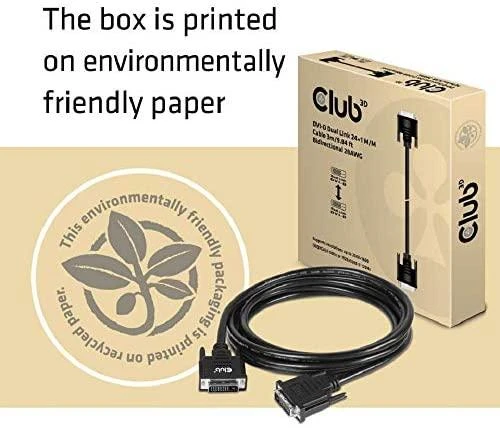 Kabelis Club 3D DVI-D - DVI-D 3m juoda (CAC-1223)