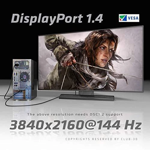 CLUB 3D DP 1.4 HBR3 8K60Hz M/M 3M