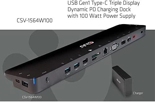„Club 3D ChargingDock“ USB-C stotis / replikatorius (CSV-1564W100)
