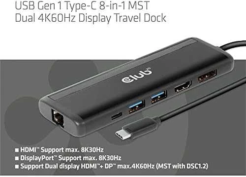 Club 3D USB-C stotis / replikatorius (CSV-1597)