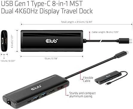 Club 3D USB-C stotis / replikatorius (CSV-1597)