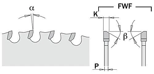 Diskas pjovimo 355x2,2/1,8x25,4mm Z72 8°FWF HM metalas, CMT