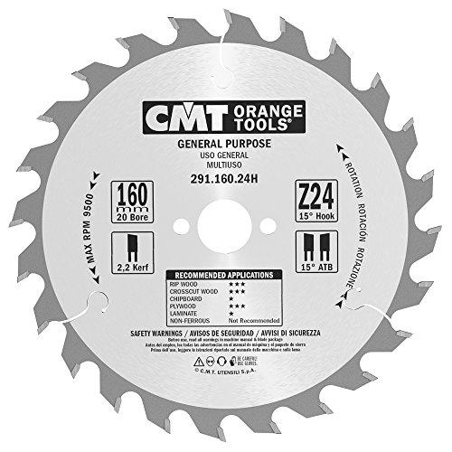 Diskas pjovimo 160x2,2x20 Z24 HM, CMT