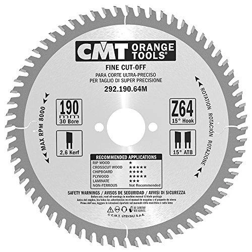 Diskas pjovimo 190x2,6x30 Z64 HM, CMT