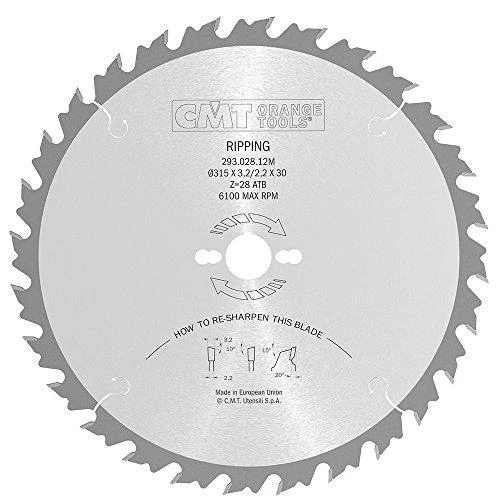 Diskas pjovimo 315x3,2x30 Z28 HM, CMT