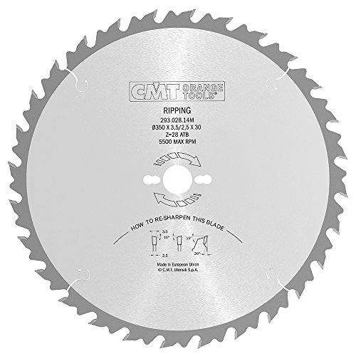 Diskas pjovimo 350x3,5x30 Z28 HM, CMT
