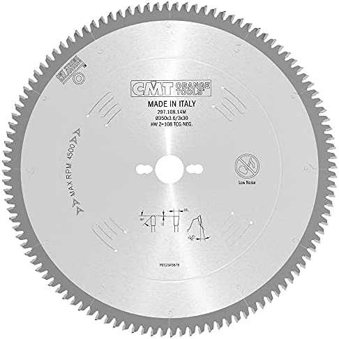 Pjovimo diskas aliuminiui CMT 297; 350x3,2x30; Z108; -6°