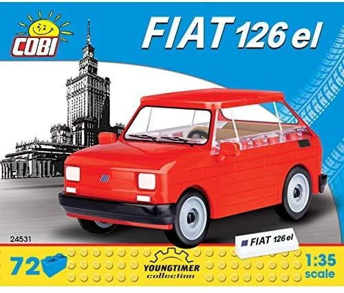 Cobi 24531 Youngtimer Fiat 126p EL, 1:35, 72 elementai