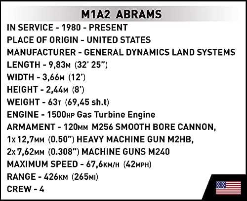 COBI - Konstruktorius M1A2 Abrams, 1/35, 2622