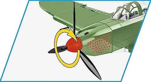 Lėktuvas modelis - COBI - BELL P-39Q AIRACOBRA - Plastikas - Nuo 8 metų - Mišrus
