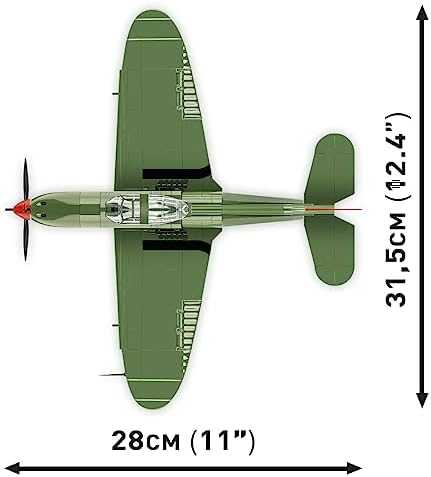 Lėktuvas modelis - COBI - BELL P-39Q AIRACOBRA - Plastikas - Nuo 8 metų - Mišrus