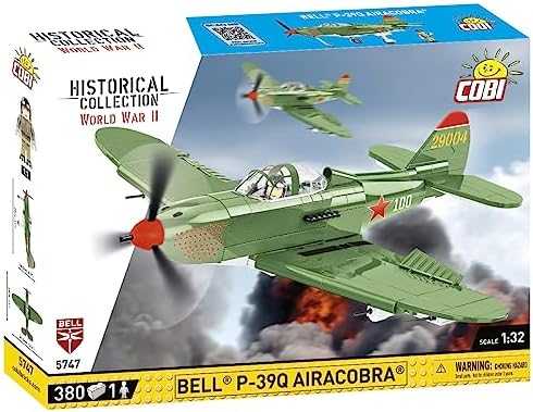 Lėktuvas modelis - COBI - BELL P-39Q AIRACOBRA - Plastikas - Nuo 8 metų - Mišrus