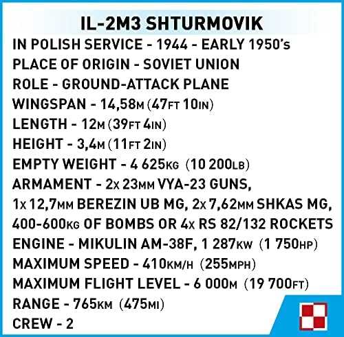 COBI 5744 BLOKAI LĖKTUVAS IL-2M3 SHTURMOVIK 625 VNT.