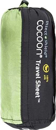 Cocoon IST91 sleeping bag Adult Rectangular sleeping bag Silk Žalias