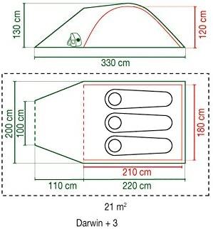 Coleman Darwin 3 Plus dome tent