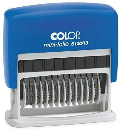 Antspaudas Mini-Numeratorius S120/13, COLOP, 13 simbolių