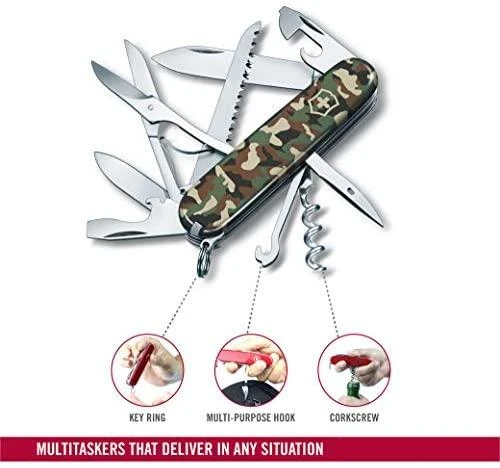 Šveicarija Victorinox Huntsman camouflage peilis