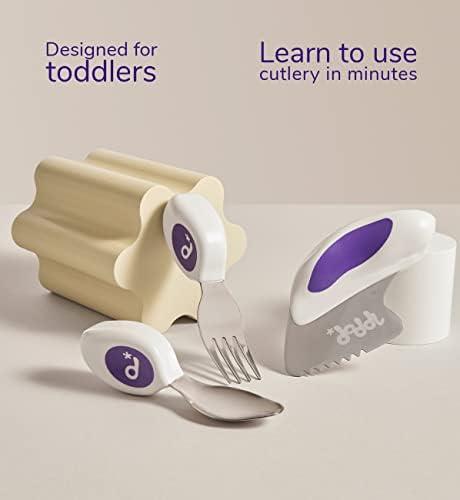 Doddl įrankių rinkinys (šakutė+šaukštas+peilis), mėlyna (Indigo)