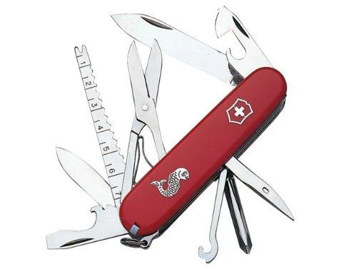 Victorinox Fisherman peilis su išskleistais įrankiais