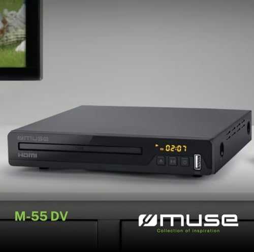 Vaizdo grotuvas DVD grotuvas Muse, HDMI, USB, juodas