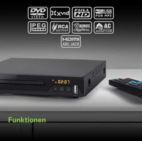 Vaizdo grotuvas DVD grotuvas Muse, HDMI, USB, juodas