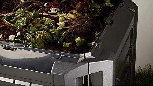 PROSPERPLAST kompostavimo dėžė Juoda 1600L 261 x 83 x 72cm