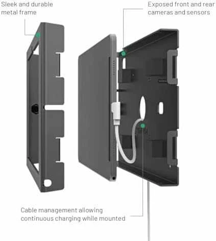Laikiklis „Compulocks Galaxy Tab A9+ Apex Enclosure Wall Mount“ – dėklas – planšetiniam kompiuteriui – užrakinamas – metalinis rėmas – Baltas – ekrano dydis: 27,94 cm (11 colių) – sieninis laikiklis – skirtas „Samsung Galaxy Tab A9+“