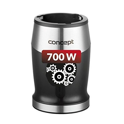 Concept SM3390 plakiklis 1.2 L Immersion plakiklis 700 W Juodas, Nerūdijantis plienas