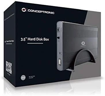 Carruzzo Conceptronic CHD3SU saugojimo diskų korpusas HDD korpusas Juoda 3.5″