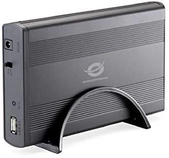 Carruzzo Conceptronic CHD3SU saugojimo diskų korpusas HDD korpusas Juoda 3.5″