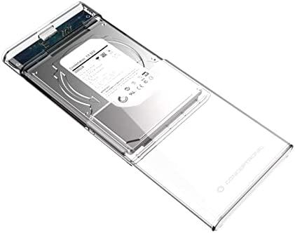 „Conceptronic“ „Conceptronic DANTE03T“ kietojo disko dėklas HDD/SSD dėklas Permatomas 2,5 colio